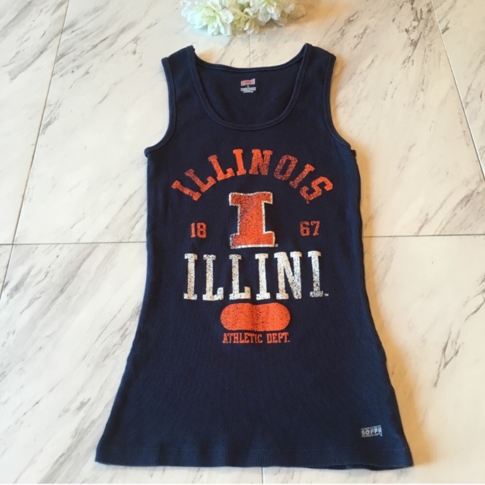 Sofee | ILLINI Ribbed Tank Blue and Orange